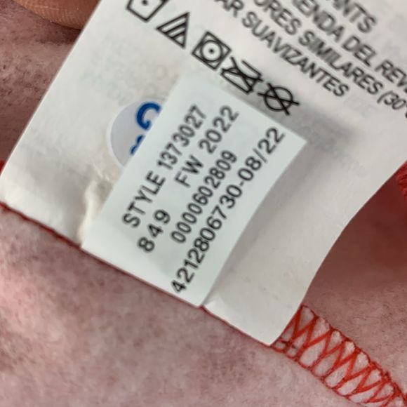 NWT Under Armour Rival Fleece Camo Crew Pullover Sweatshirt Calypso Pink - Picture 10 of 10